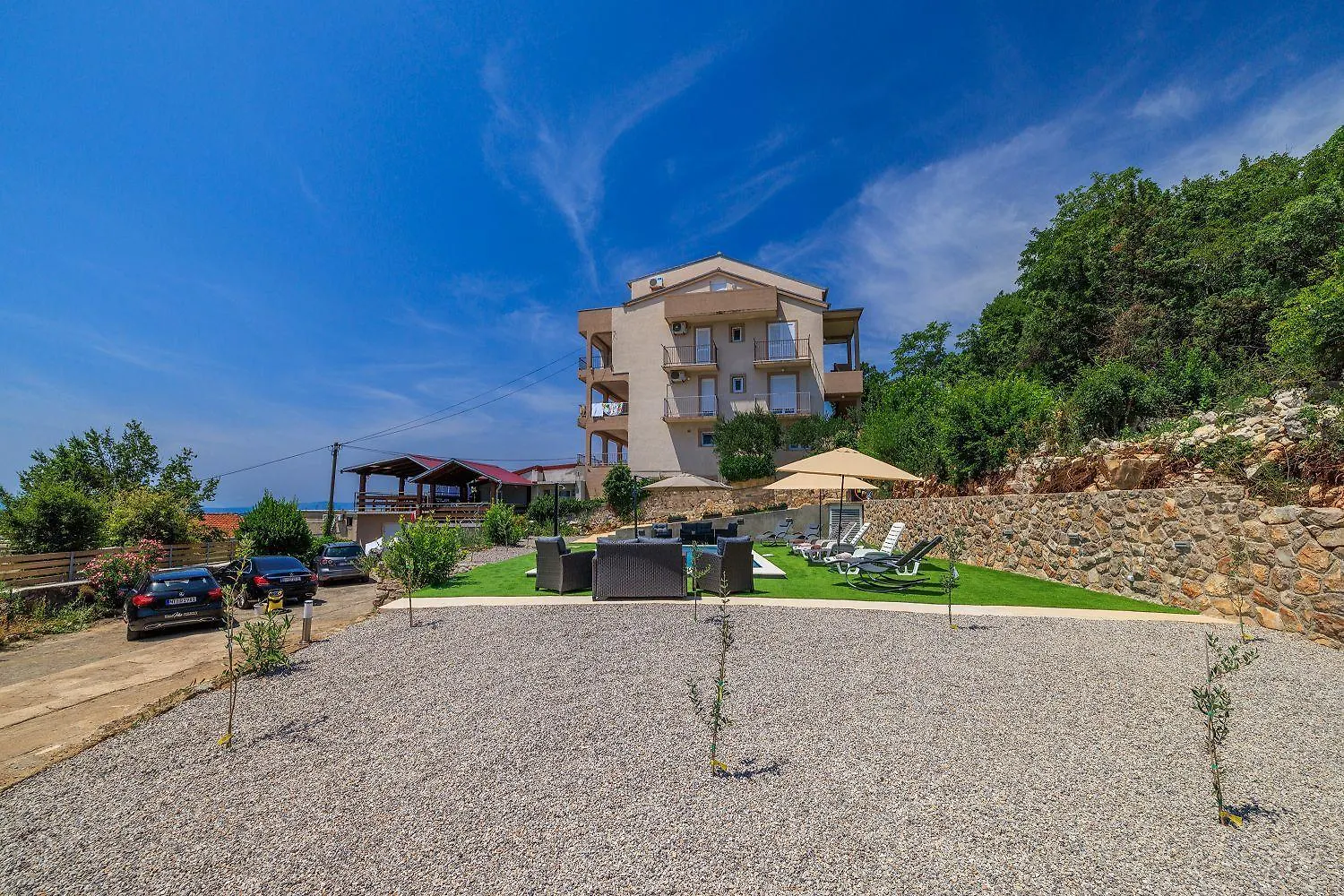Komfortables Apartment Nur 350 Meter Zum Strand Mit Meerblick, Pool, Aussendusche Dramalj Croatia